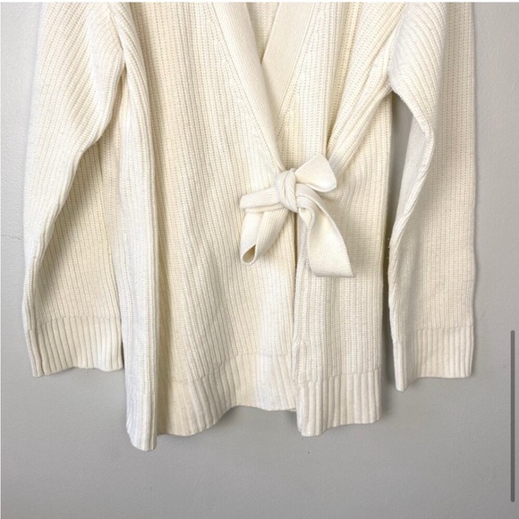 Rails Nora Cardigan Wrap Sweater Tie Waist Merino Wool Blend Cashmere Size Large - Picture 6 of 12